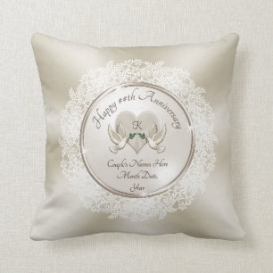 Coussin Cadeaux Mariages de l'anniversaire de la perle, de
