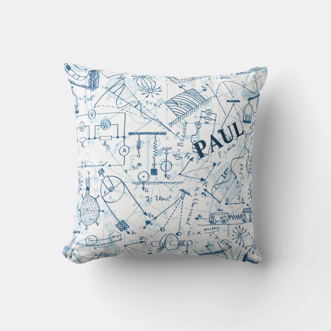 Coussin Cadeaux personnalisés de physique pour des (Recto)
