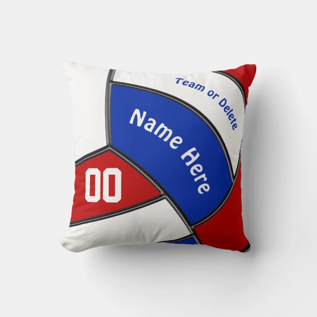 Coussin Cadeaux personnalisés de volleyball pour des (Recto)