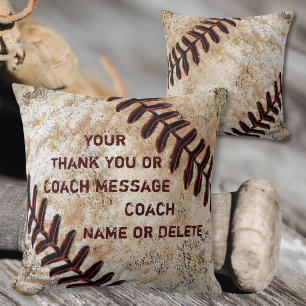 Coussin Cadeaux Personnalisés d'Entraîneur de Baseball, Ba