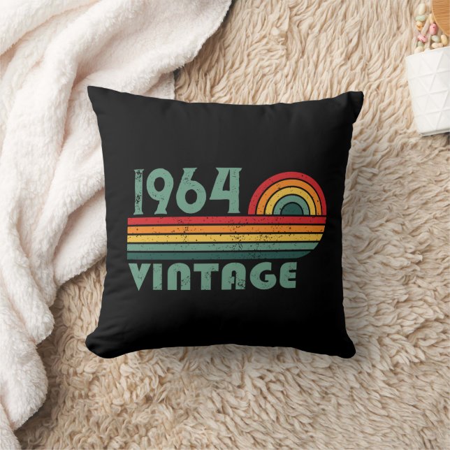 Coussin Cadeaux personnalisés soixante vintages 60e annive (Couverture)