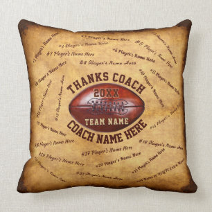 Coussin Cadeaux pour un grand entraîneur de football avec