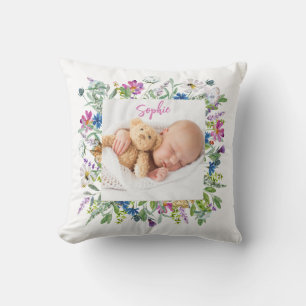 Coussin Cadre de fleurs sauvages Photo