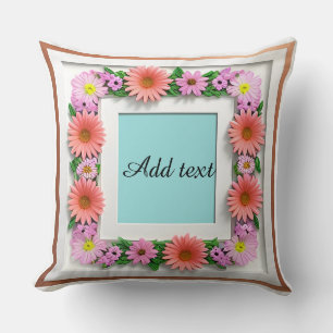 Coussin Cadre décoratif à fleurs