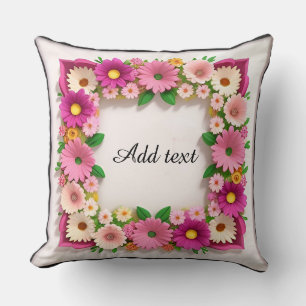 Coussin Cadre décoratif à fleurs