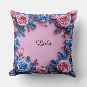 Coussin Cadre floral élégant