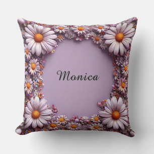 Coussin Cadre floral élégant