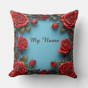 Coussin Cadre floral élégant