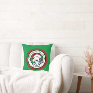 Coussin Café de Noël KiniArt Westie
