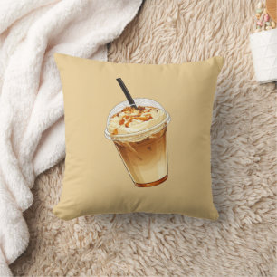 Coussin Café glacé au caramel et aux noix