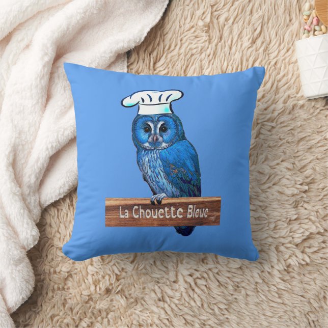 Coussin Café La Chouette Bleue (Couverture)