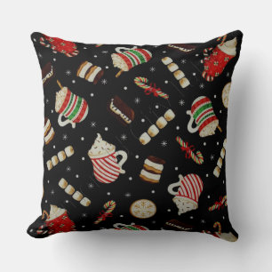 Coussin Café Latte Christmas Café Jeu d'oreiller