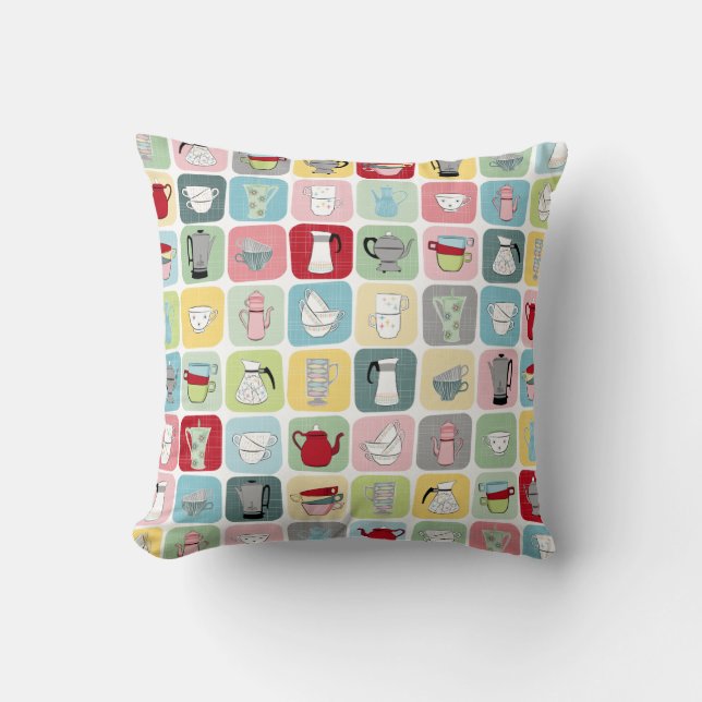 Coussin Café rétro (Recto)