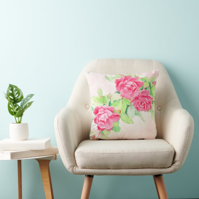 Coussin Café Roses Jeu d'oreiller (Chaise)