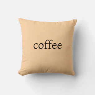 Coussin Café Vibes Crème Jeu d'oreiller