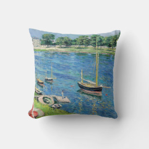 Coussin Caillebotte - La Seine à Argenteuil, Bateaux à l'a
