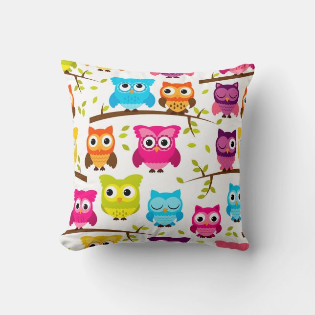 Coussin Caisse mignonne 16x16 de carreau de coton de carré (Recto)
