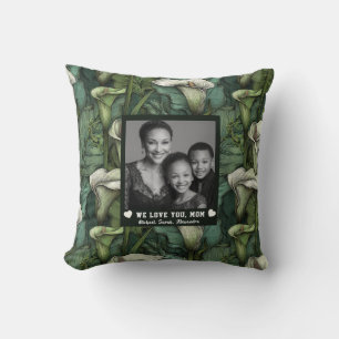 Coussin Calla Lilies Maman Chat Cozy Home Retro