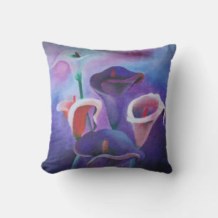 Coussin Callas Violet Lilac Et Violet Art