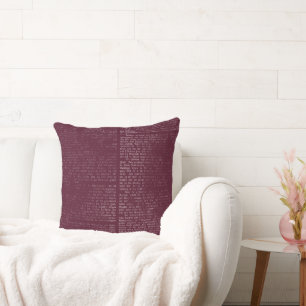 Coussin Calligraphie de Bourgogne