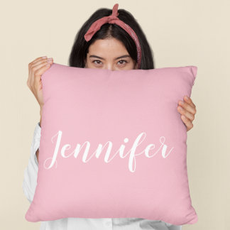 Coussin Calligraphie personnalisée Jennifer Nom Design Ros