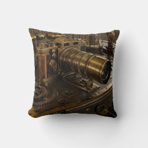 Coussin Caméra Steampunk Pilote