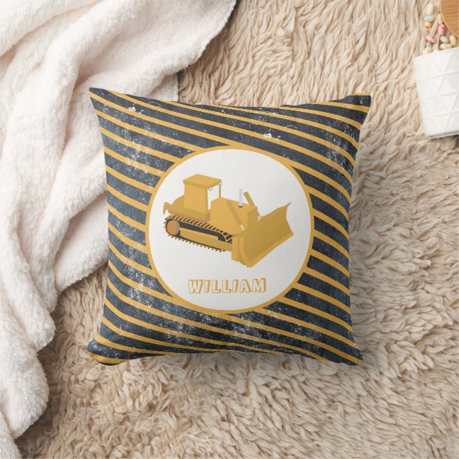 Coussin Camion de construction Bulldozer (Couverture)