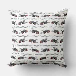 COUSSIN CAMION DE MONSTRE 4 PILOTE À TRAVERS