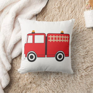 Coussin Camion de pompiers rouge