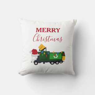 Coussin Camion de recyclage de Noël