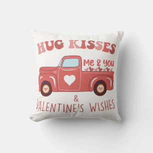 Coussin Camion Vintage de la Saint-Valentin