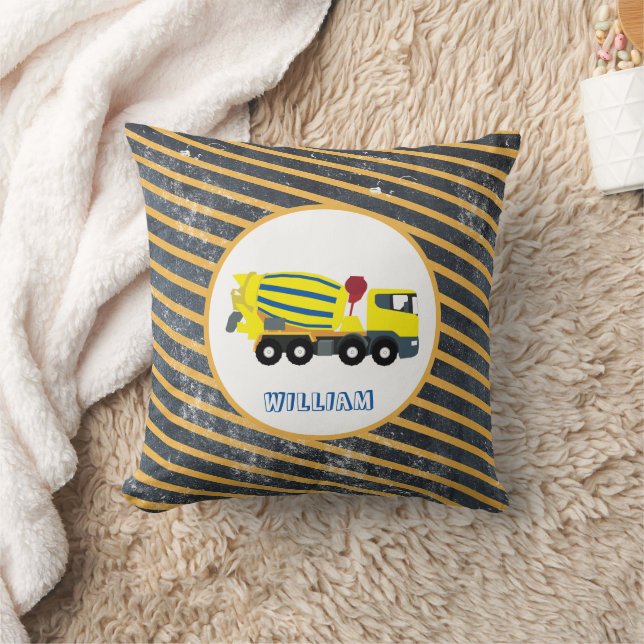 Coussin Camions de construction Camions en ciment en béton (Couverture)