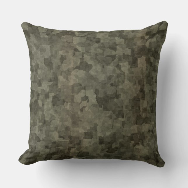 Coussin Camo numérique abstrait (Recto)