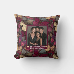 Coussin Camo Papillon Meilleure Grand-Mère Décor Rustique