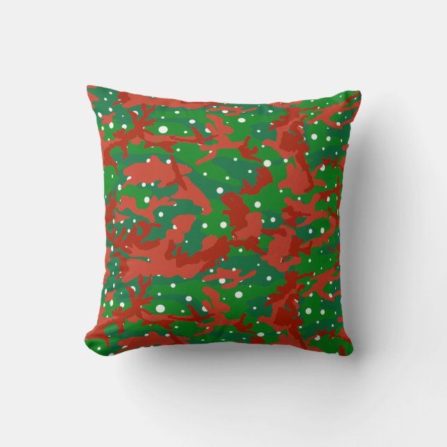 Coussin Camouflage Haus De Camo Xmas (Recto)