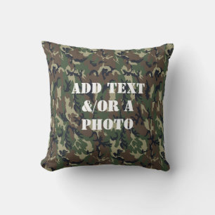 Coussin Camouflage militaire de Woodland
