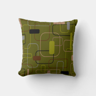 Coussin Camouflage moderne du milieu du siècle