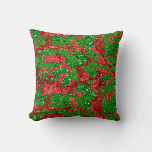 Coussin Camouflage Parties scintillant Haus De Camo Xmas