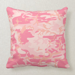 Coussin Camouflage rose