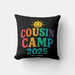 Coussin Camp Cousin 2025 Camping de vacances d'été