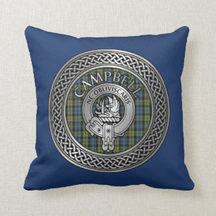 Coussin Campbell Crest & Tartan Knot Thaillow