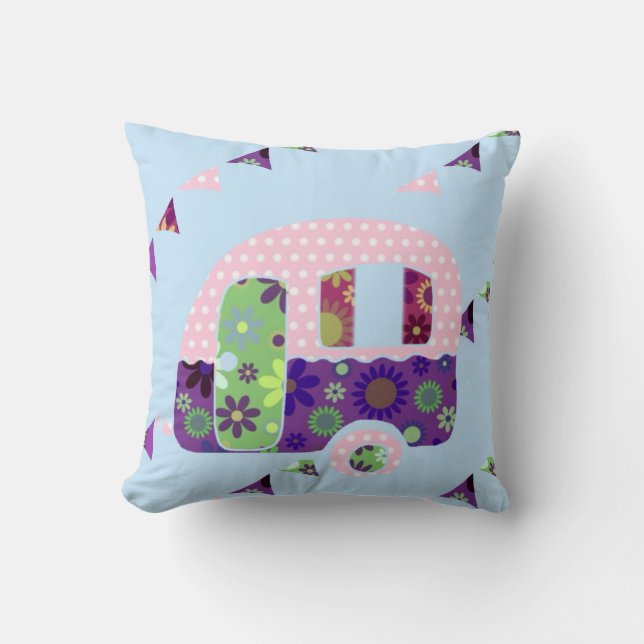 Coussin Camper rétro (Recto)