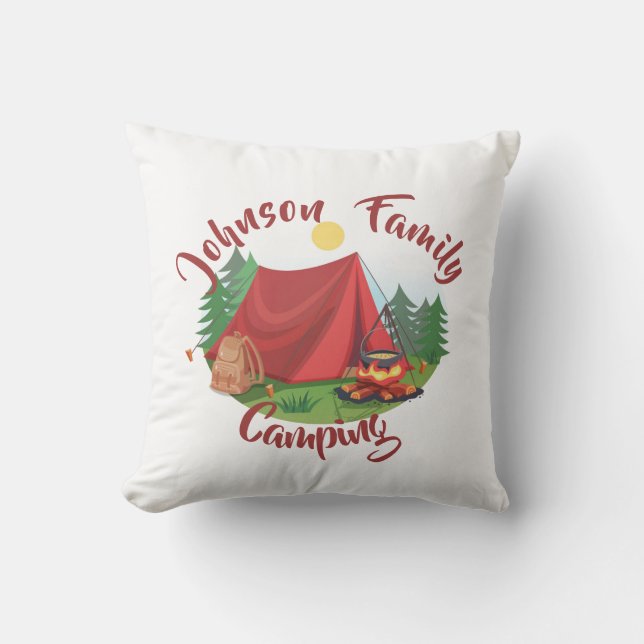 Coussin Camping personnalisé (Recto)