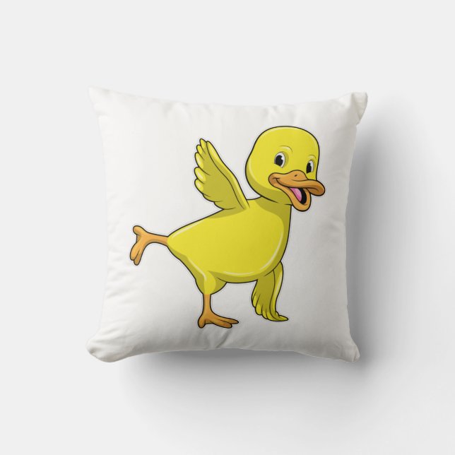 Coussin Canard au Yoga Exercice d'étirement (Recto)