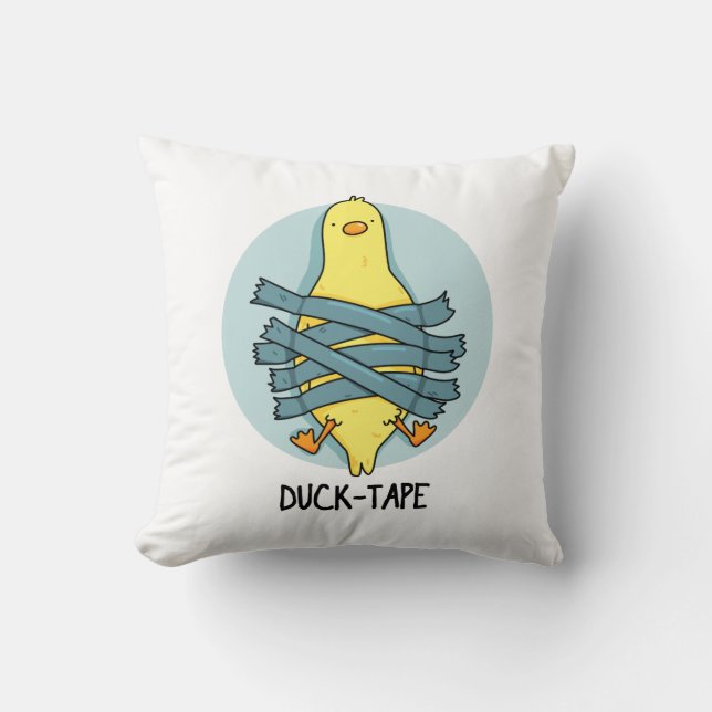 Coussin Canard Bande Drôle Duct Bande Pun (Recto)