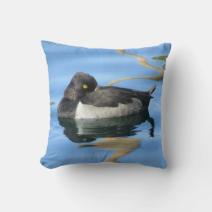 Coussin Canard blanc noir blanc somnolent Photo Réflexion 
