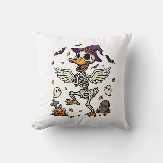 Coussin Canard de danse Halloween (Recto)