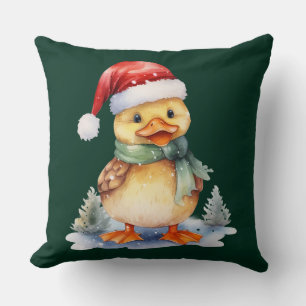 Coussin Canard de Noël