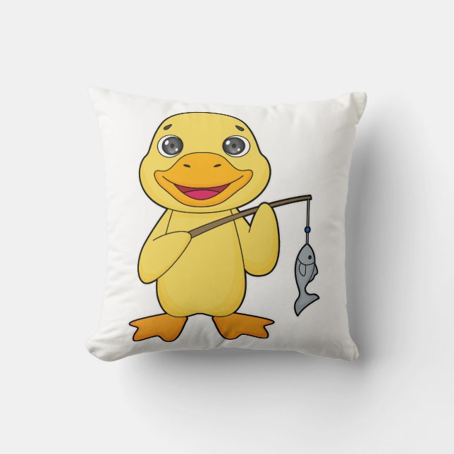 Coussin Canard de pêche de canard (Recto)