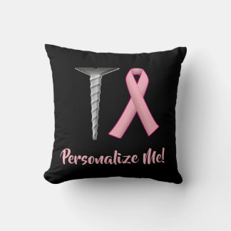 Coussin Cancer du sein de la vis ! Survivants Humour Jeu d